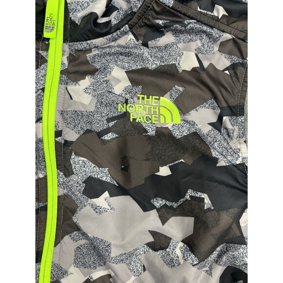 The North Face Boys Zip up Light Weight Jacket Hoodie Size XL 18/20 Gray Camo - Picture 3 of 5